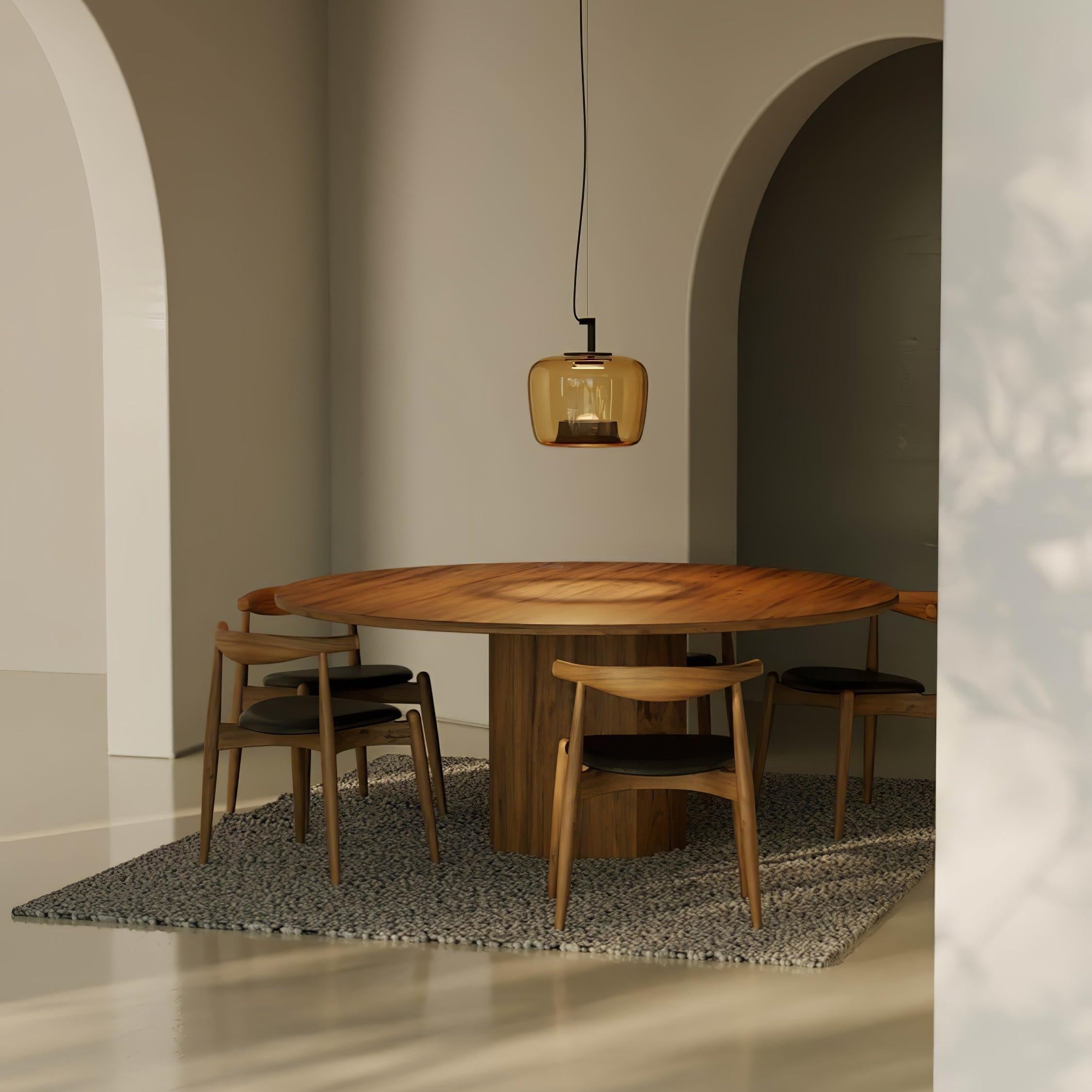 Doppelte Pendant - Art Glass-1-Luxehomezone