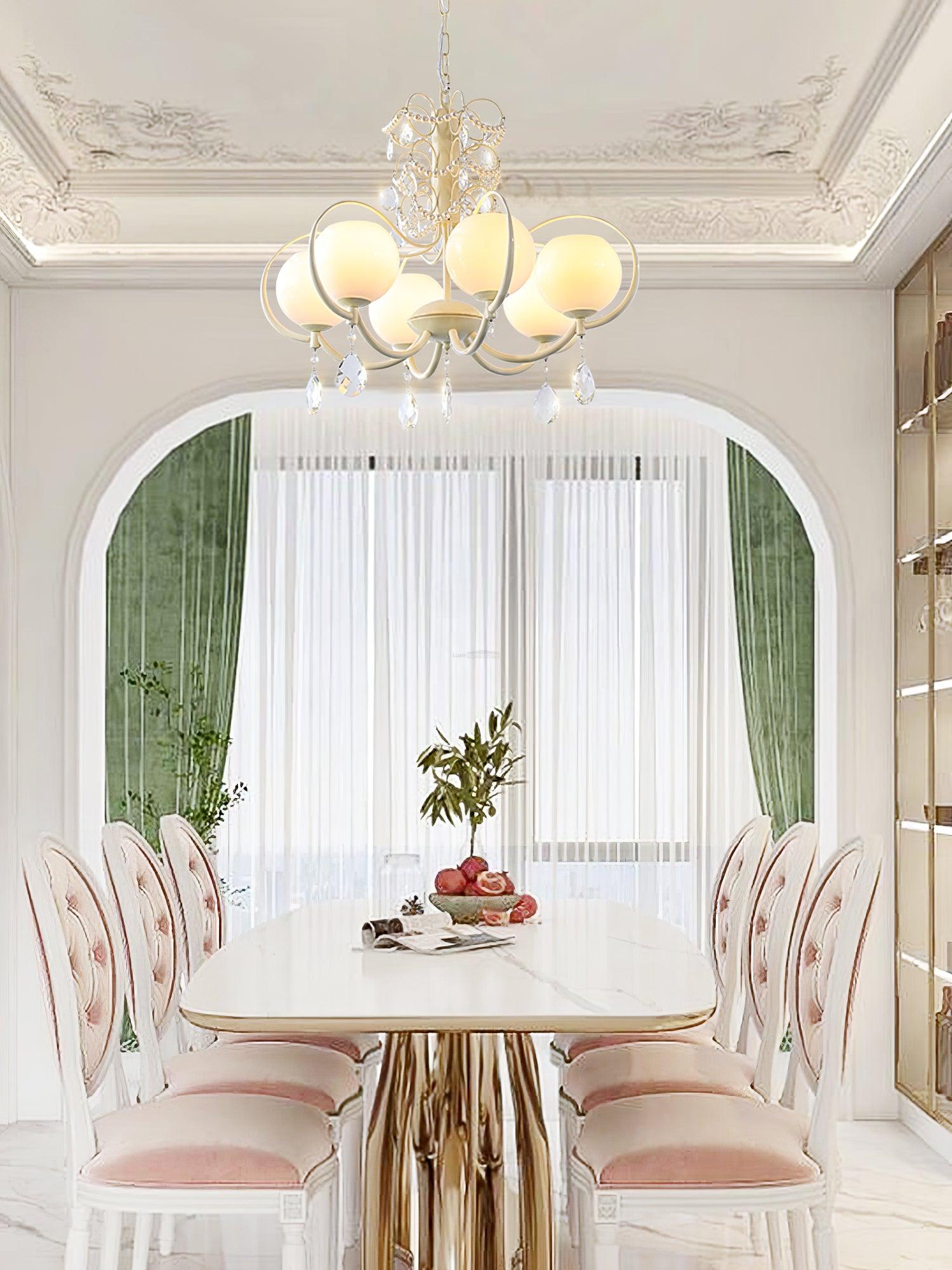 Doria Crystal Chandelier with 6/8/10 heads - Luxehomezone