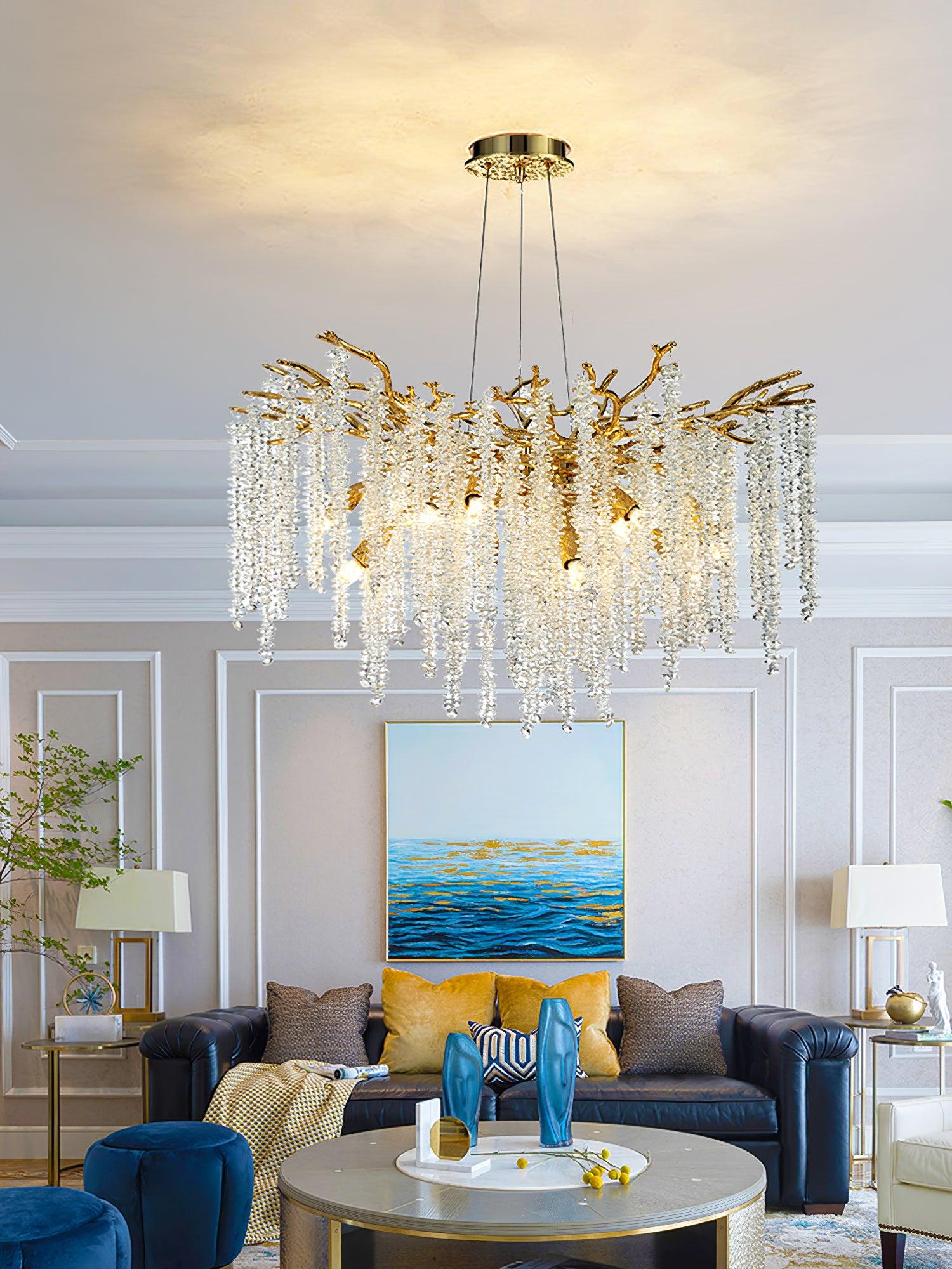 Albero Crystal Chandelier with 8/10/14 heads - Branch-1-Luxehomezone