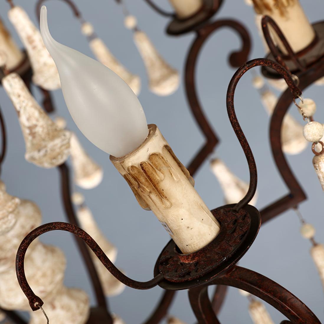 Candle Style Bessie Chandelier Φ 28.3″ - Candle-1-Luxehomezone