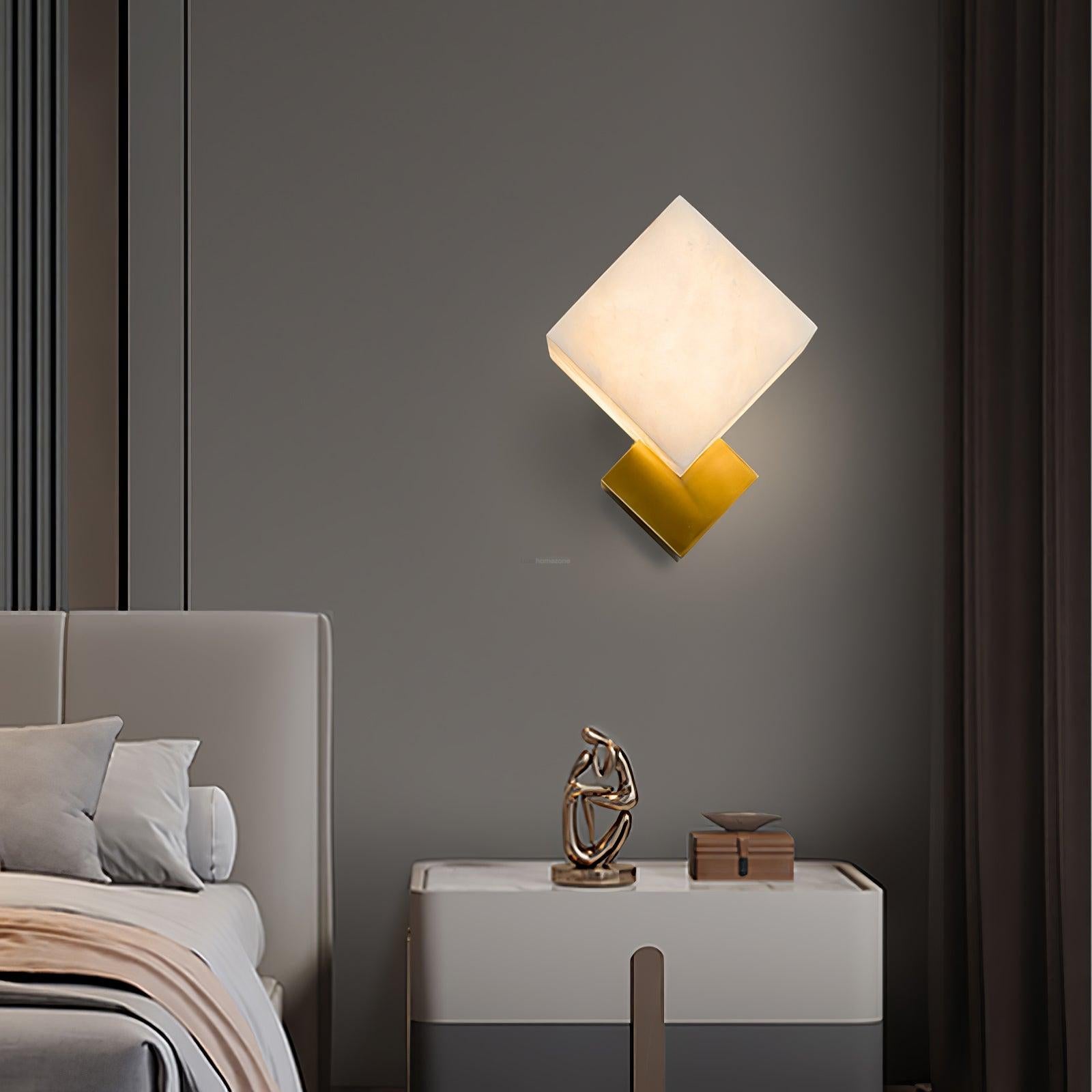 Gatsby Alabaster Wall Sconce - Alabaster, Alabaster Wall Lamp-1-Luxehomezone