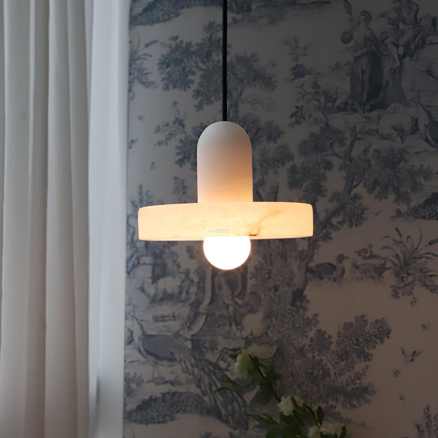 Carrara Pendant Alabaster - Alabaster, Alabaster Pendant-1-Luxehomezone