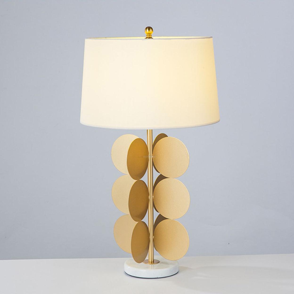 Mark Mcdowell Table Lamp ∅ 15″ - Fabric-1-Luxehomezone