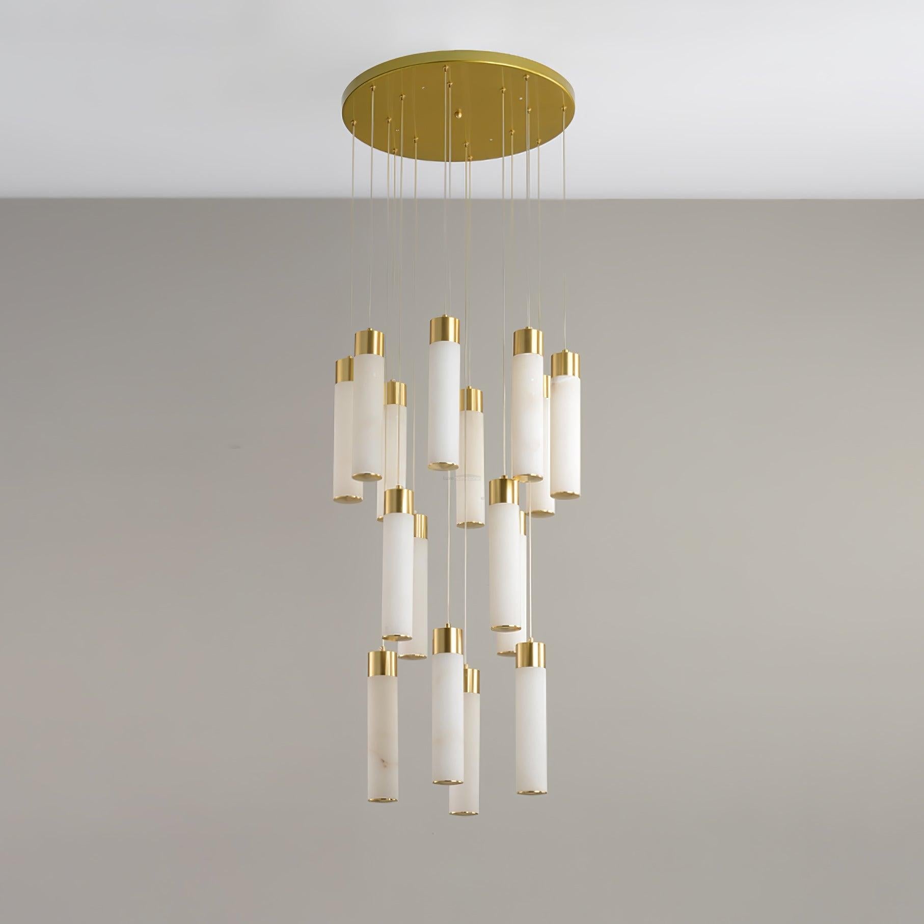Celestial Alabaster Cascade Chandelier with 5/7/9/12/16/18/24/32 heads - Luxehomezone