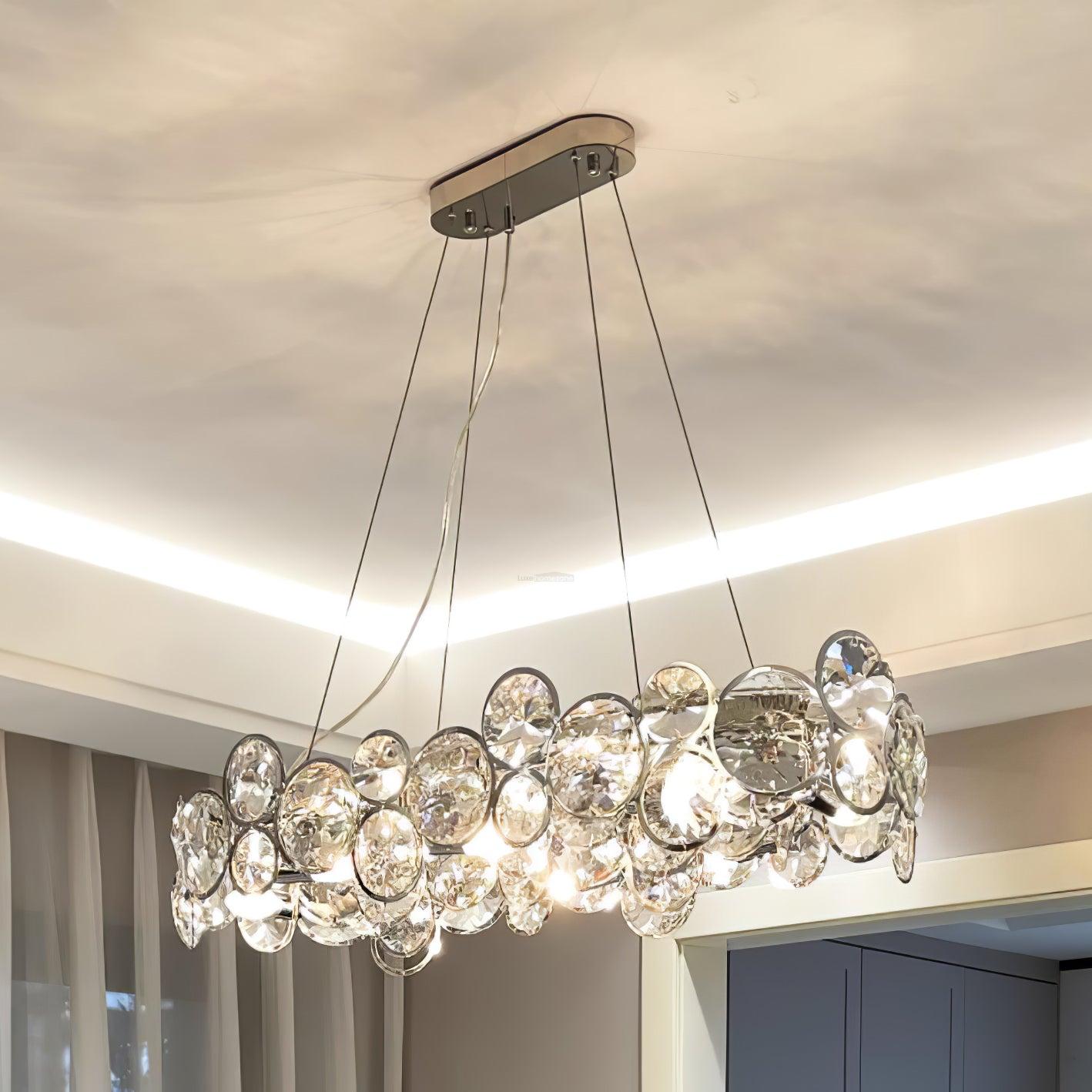 Chrome Crystal Chandelier - Crystals-1-Luxehomezone