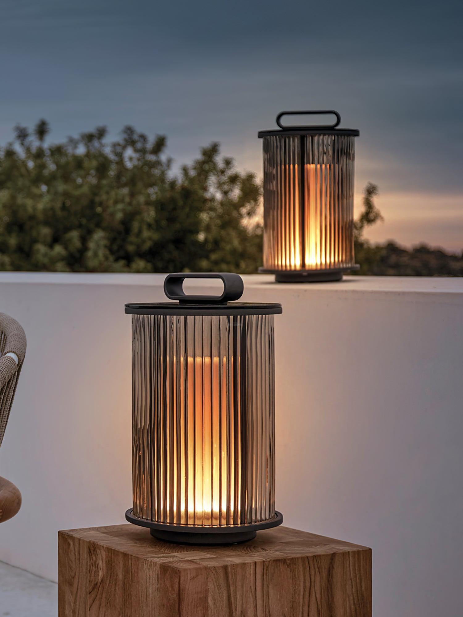 Ambient Line Lantern Garden Floor Lamp - Canister-1-Luxehomezone