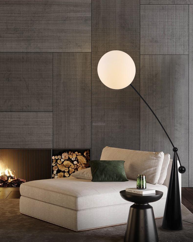 Opal Arc Floor Light - Bent-1-Luxehomezone