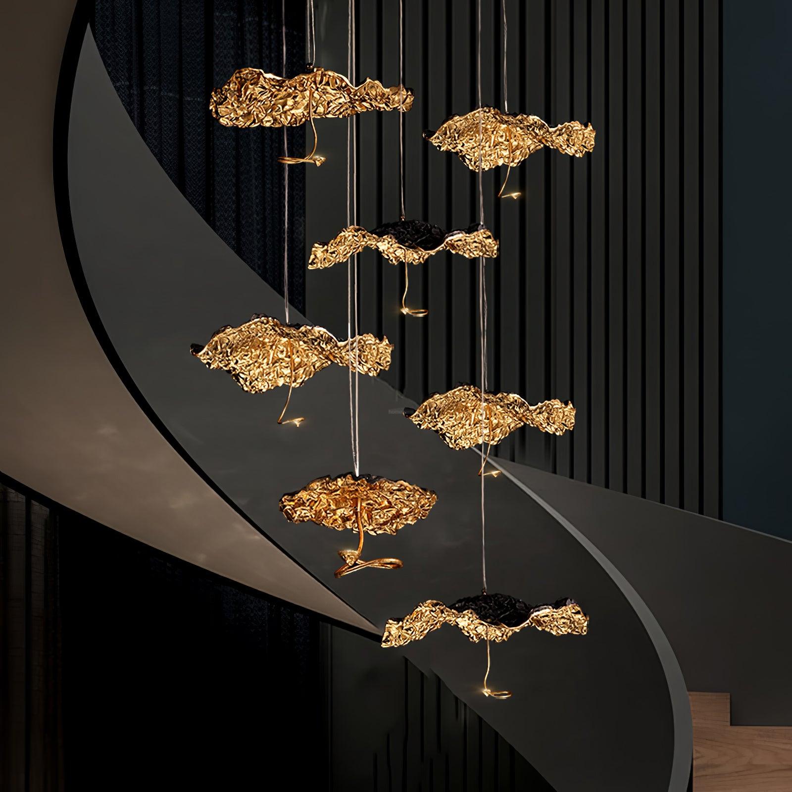 Brass Aviary Constellation Chandelier with 1/3/6/10/17/22 heads - Helia-1-Luxehomezone