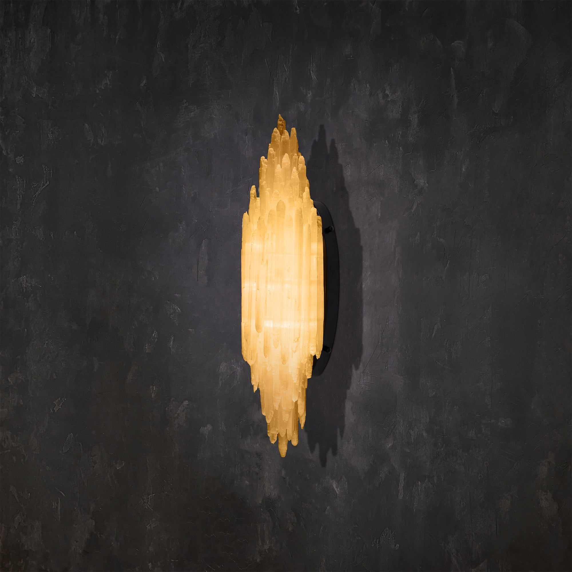 Art Selenite Wall Sconce - Living Room, Selenite Series, Wall Sconce- Wall Sconce1-Luxehomezone