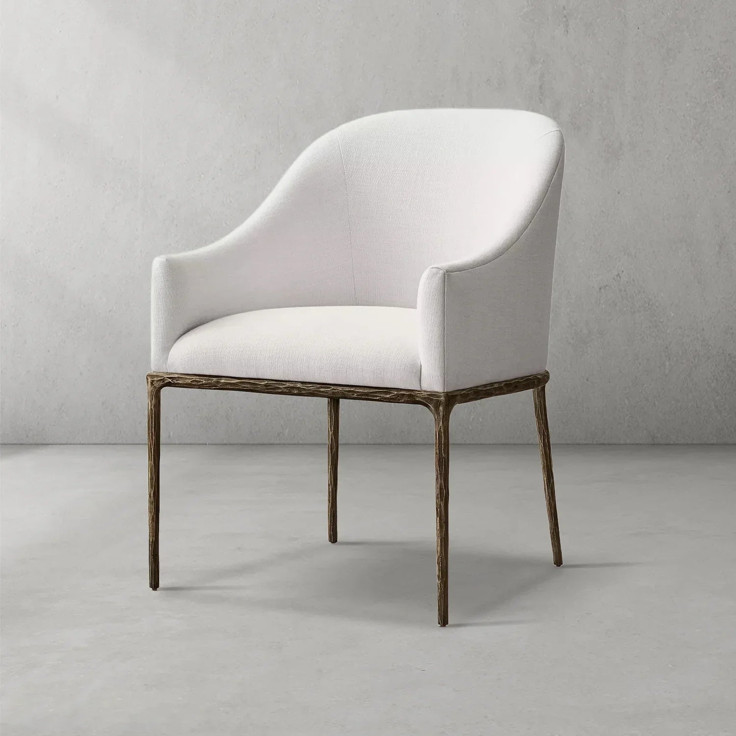 Thaddeus Slope Fabric Dining Armchair