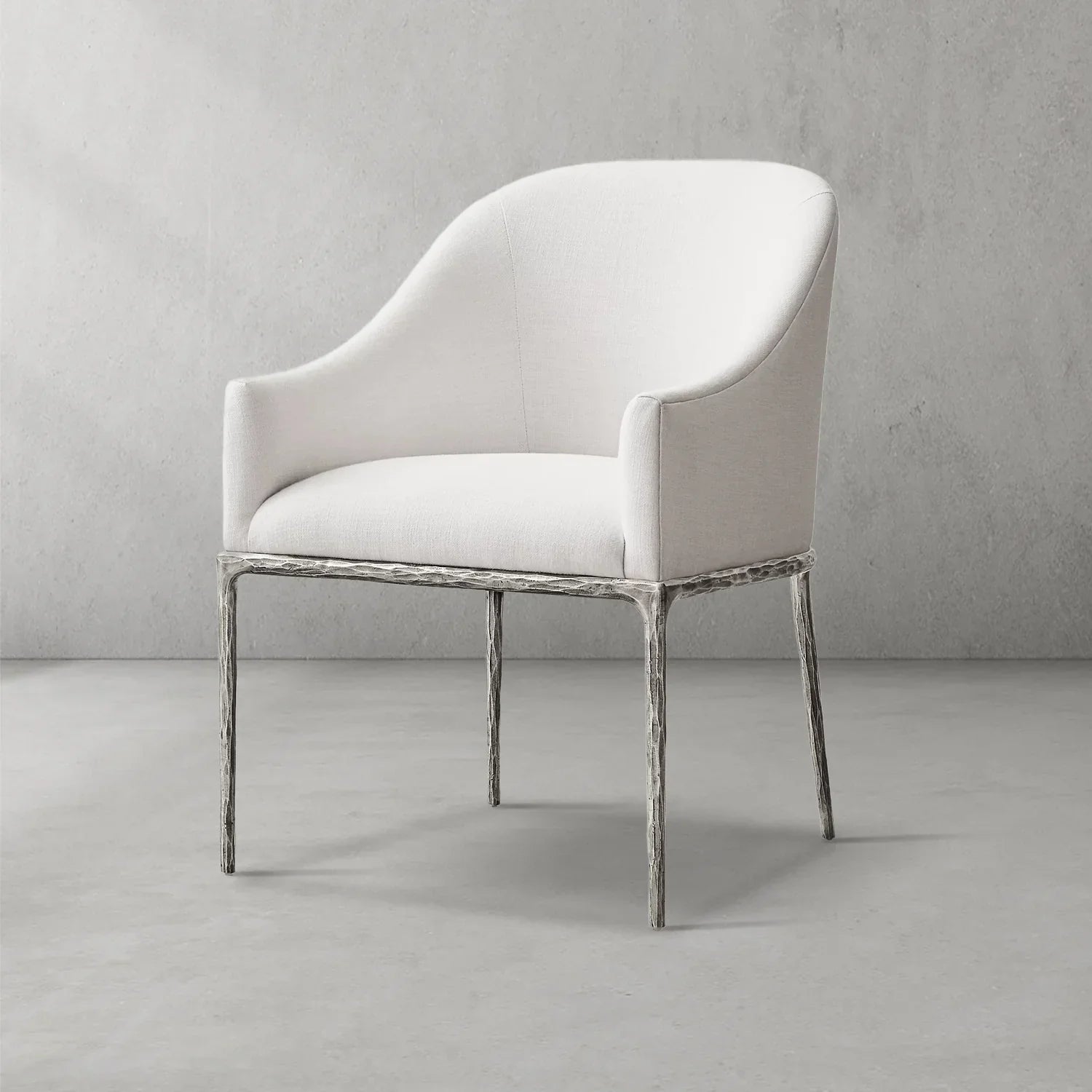 Thaddeus Slope Fabric Dining Armchair