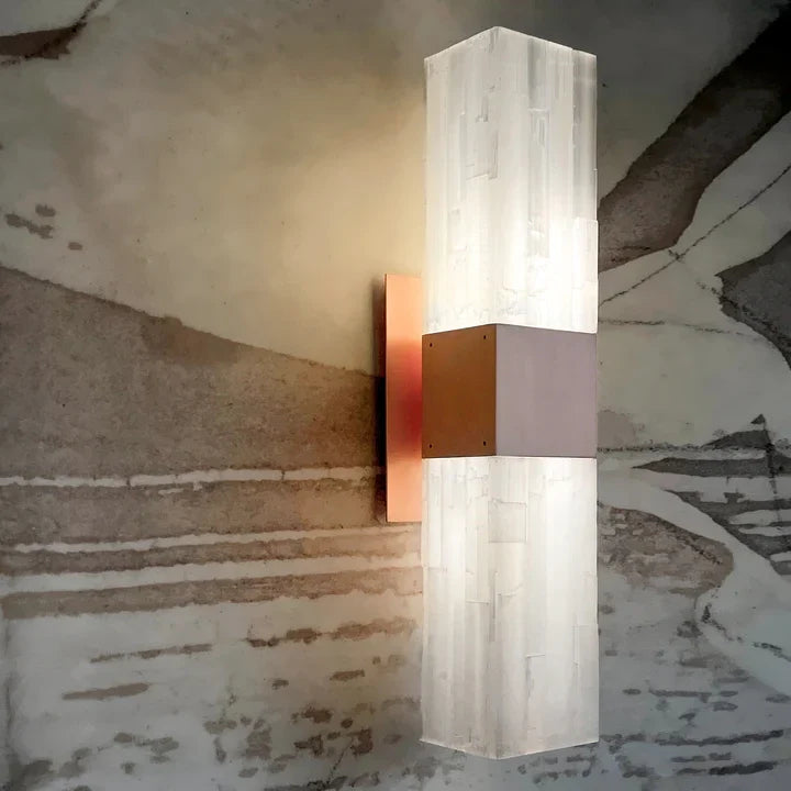 Mary Selenite Linear Wall Sconce