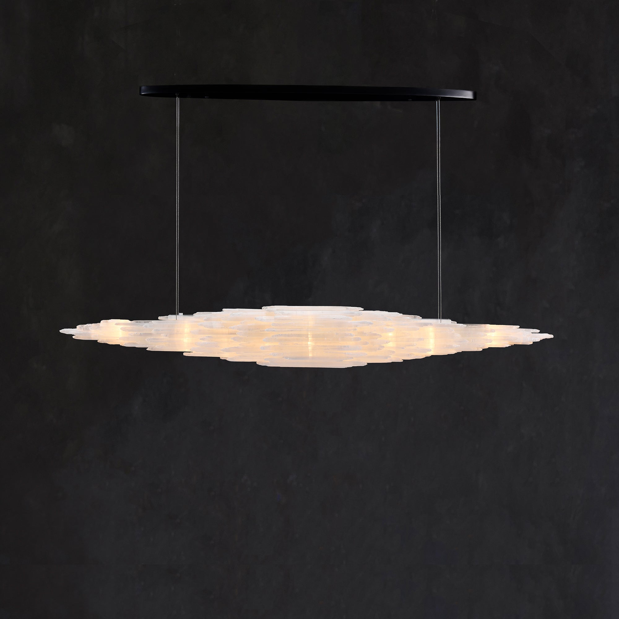 Art Selenite Large Chandelier - Chandelier, Living Room, Selenite Series- Chandelier1-Luxehomezone