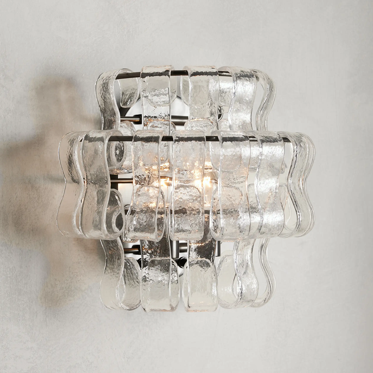 Art Glass Ghiaccio Wall Sconce - All Products, Ghiaccio Series, Ins Review, Wall Sconce- Wall Sconce1-Luxehomezone