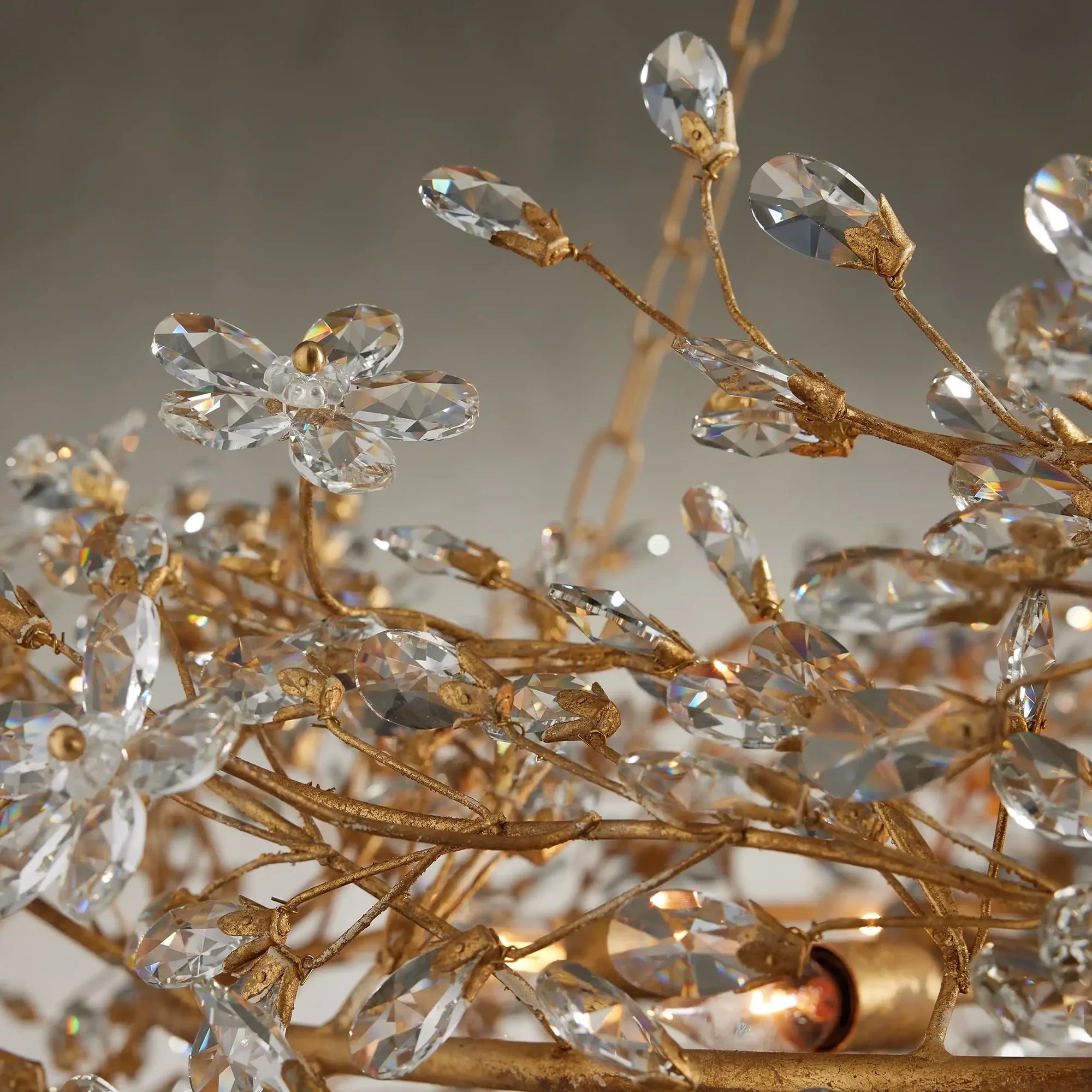 Crystal Flowers Fiore Crown Chandelier - All Products, Bedroom, Best Sellers, Branch, Chandelier, Dinner Room, Fiore Series, Kitchen- Chandelier1-Luxehomezone