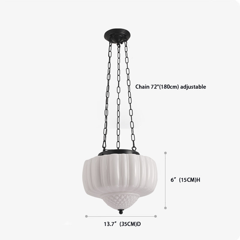 Charles Edwards Taper Pendant Light - Black & White, Charles, Semi Flush Mounts-1-Luxehomezone
