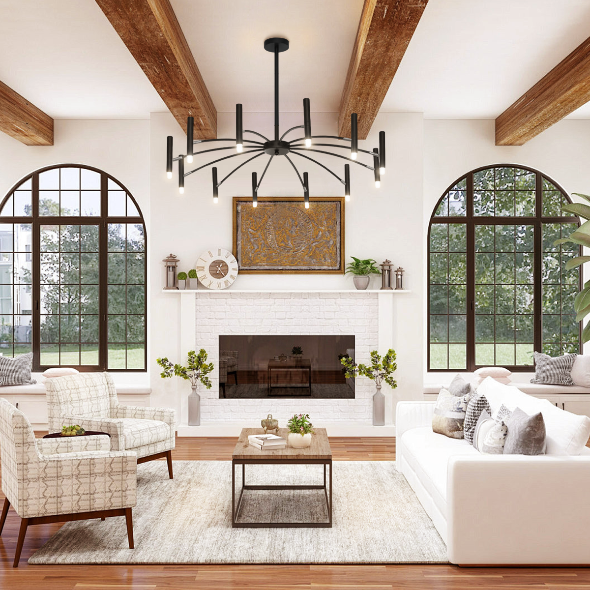 Kendall Contemporary Chandelier For Living Room - Candle, Optimized-1-Luxehomezone