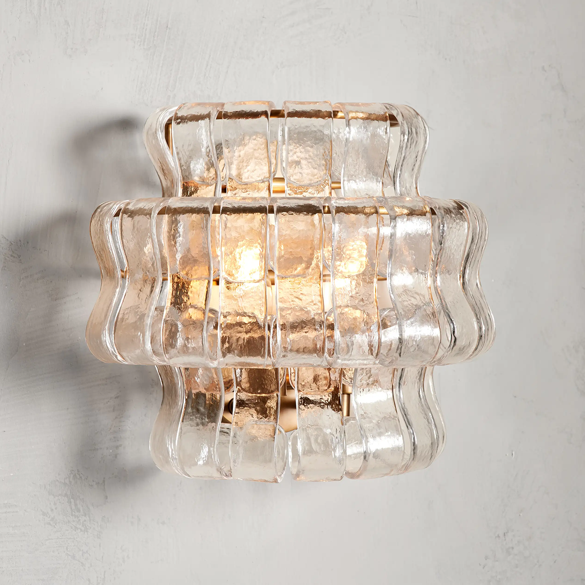 Art Glass Ghiaccio Wall Sconce - All Products, Ghiaccio Series, Ins Review, Wall Sconce- Wall Sconce1-Luxehomezone