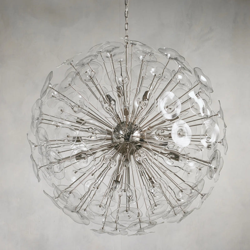 Nily Glass Round Chandelier