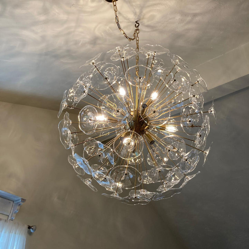 Nily Glass Round Chandelier