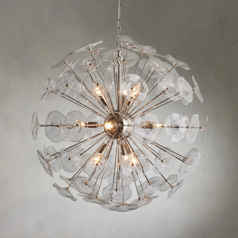 Nily Glass Round Chandelier