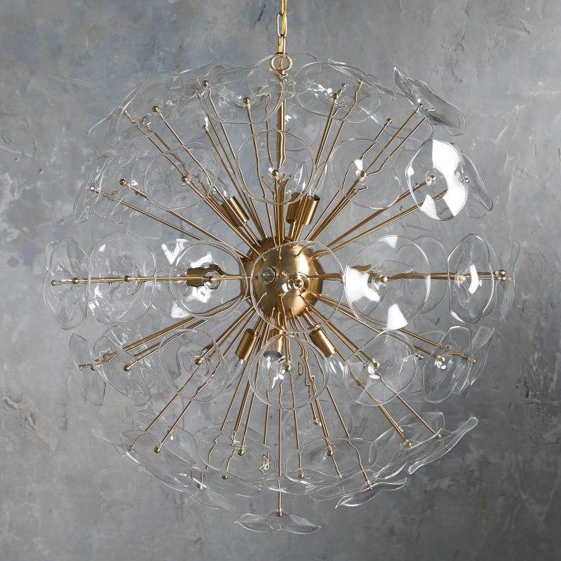 Nily Glass Round Chandelier
