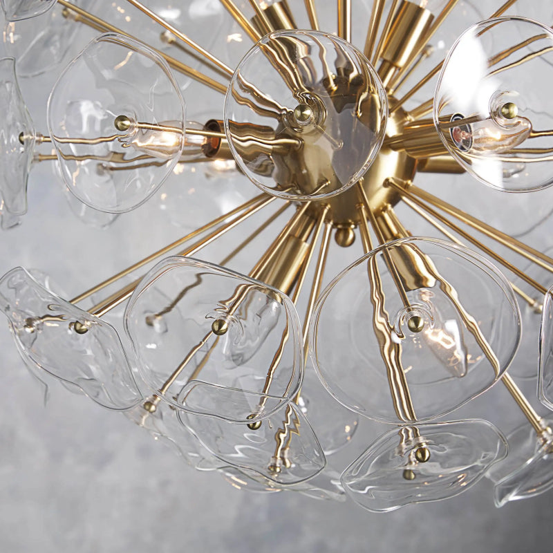 Nily Glass Round Chandelier