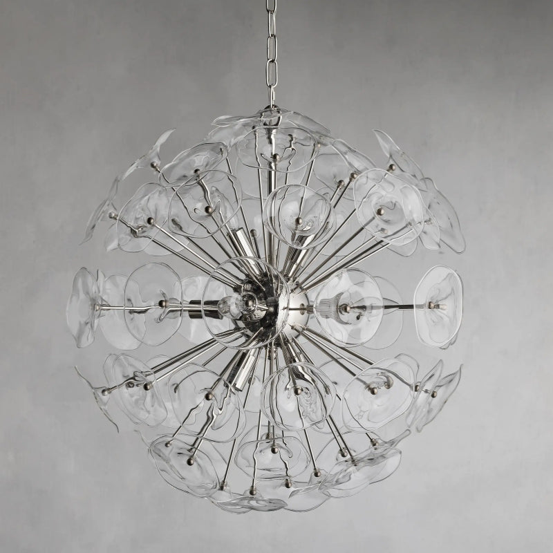 Nily Glass Round Chandelier