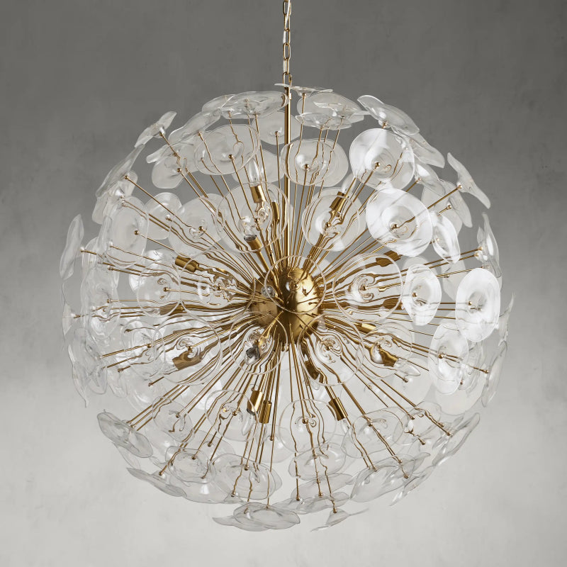 Nily Glass Round Chandelier