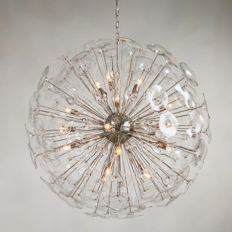 Nily Glass Round Chandelier