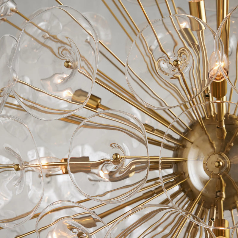 Nily Glass Round Chandelier