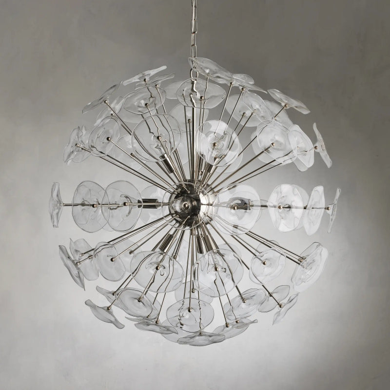 Nily Glass Round Chandelier