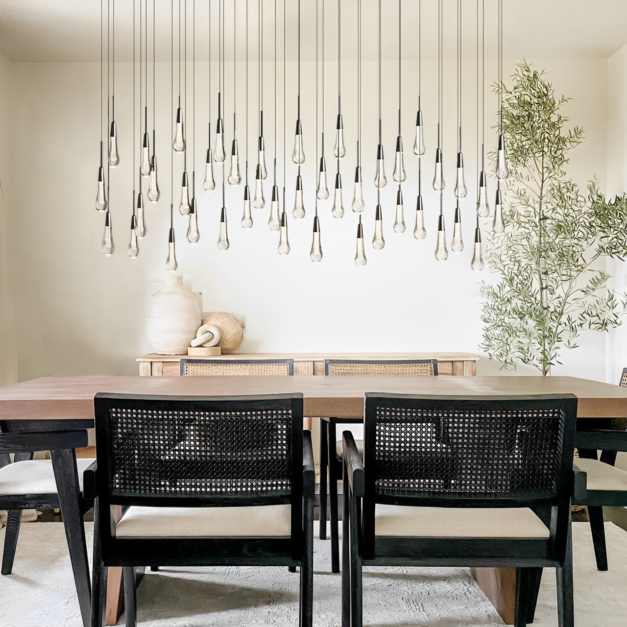 Solitaire Linear Chandelier 37"/ 50"/ 70"/ 87"/ 120"