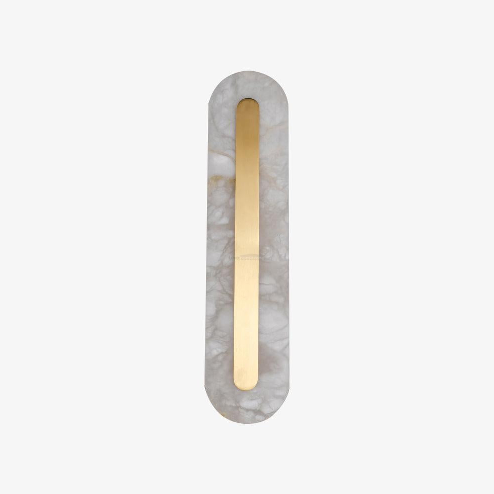 Alabaster Rounded Wall Sconce - Alabaster, Alabaster Wall Lamp-1-Luxehomezone