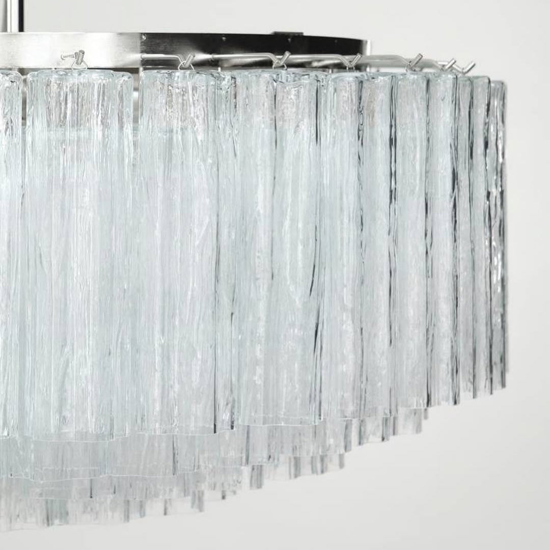 Tronchi Murano Glass Chandelier – 101 Tuber – Transparent