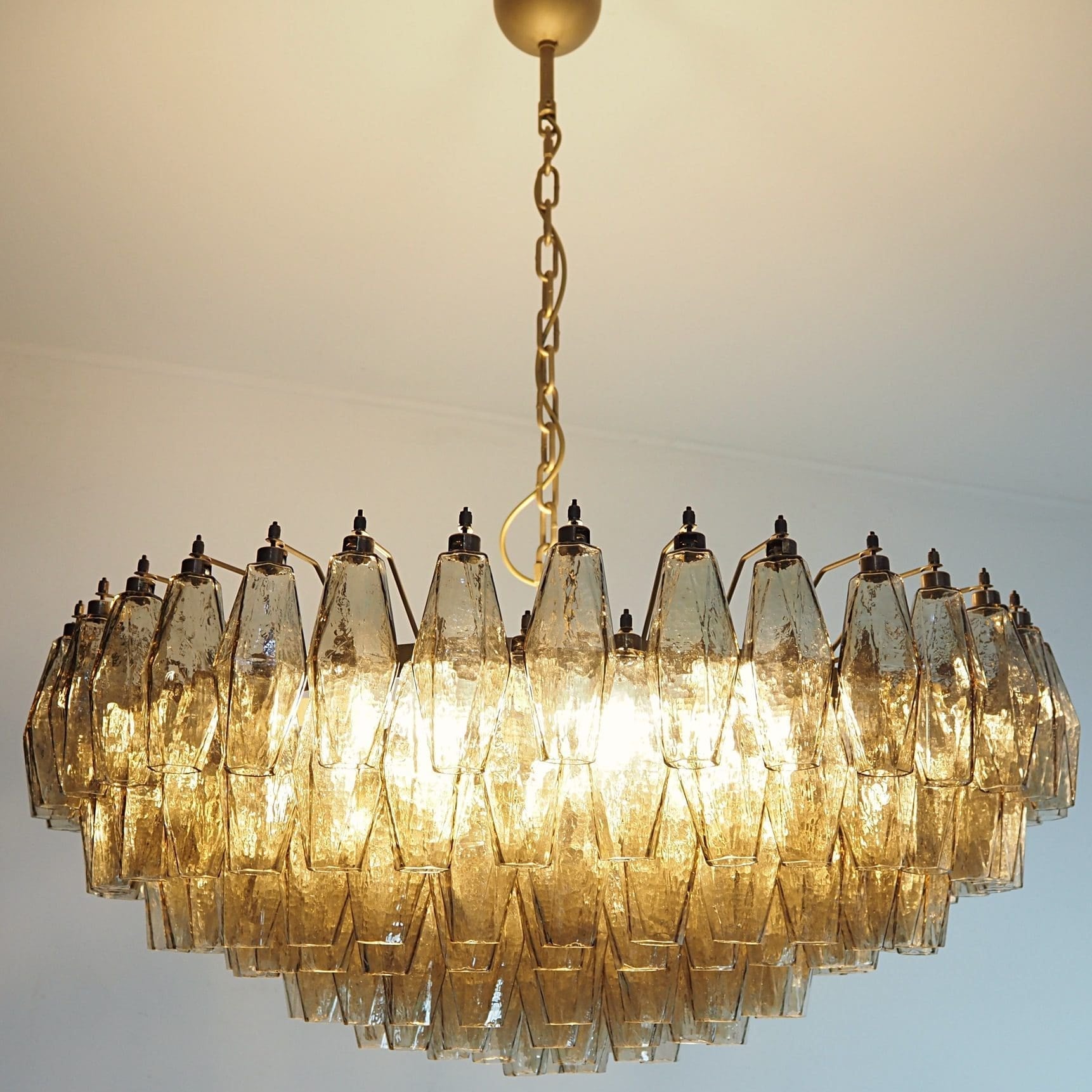 Florence Murano Chandelier Poliedri 185 glass