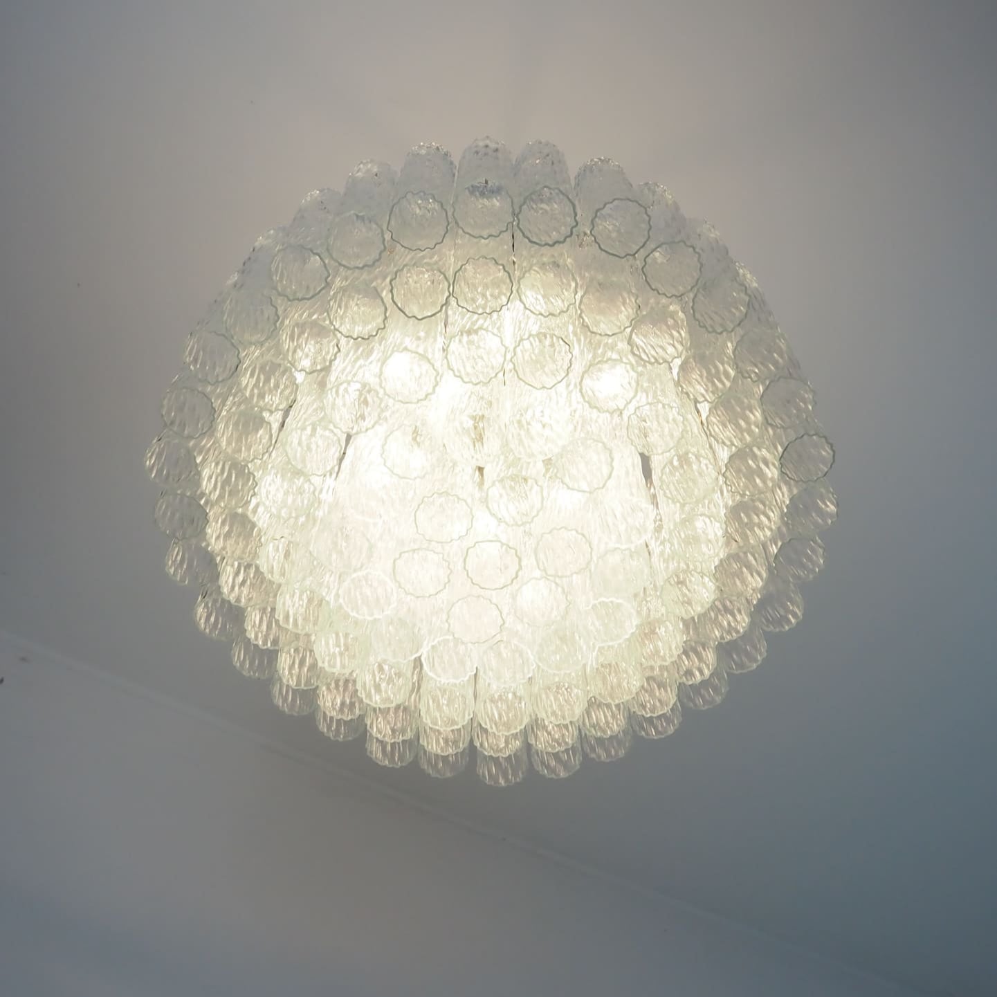 Tronchi Murano Glass Chandelier – 101 Tuber – Transparent