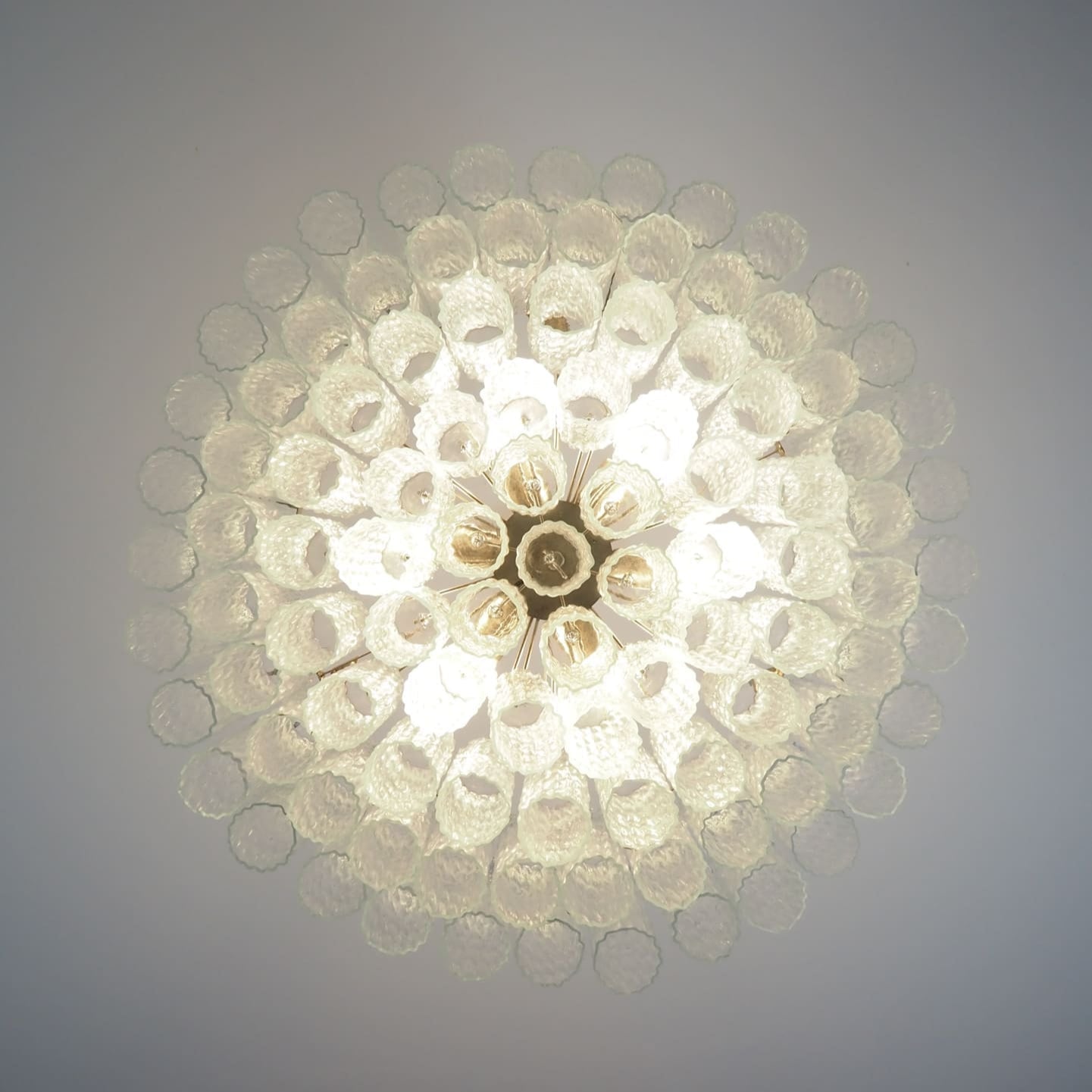 Tronchi Murano Glass Chandelier – 101 Tuber – Transparent