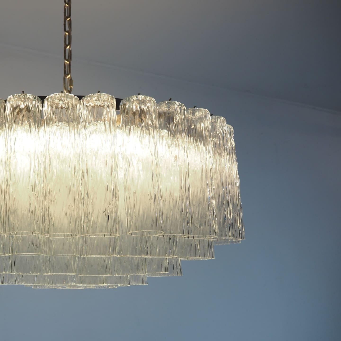 Tronchi Murano Glass Chandelier – 101 Tuber – Transparent