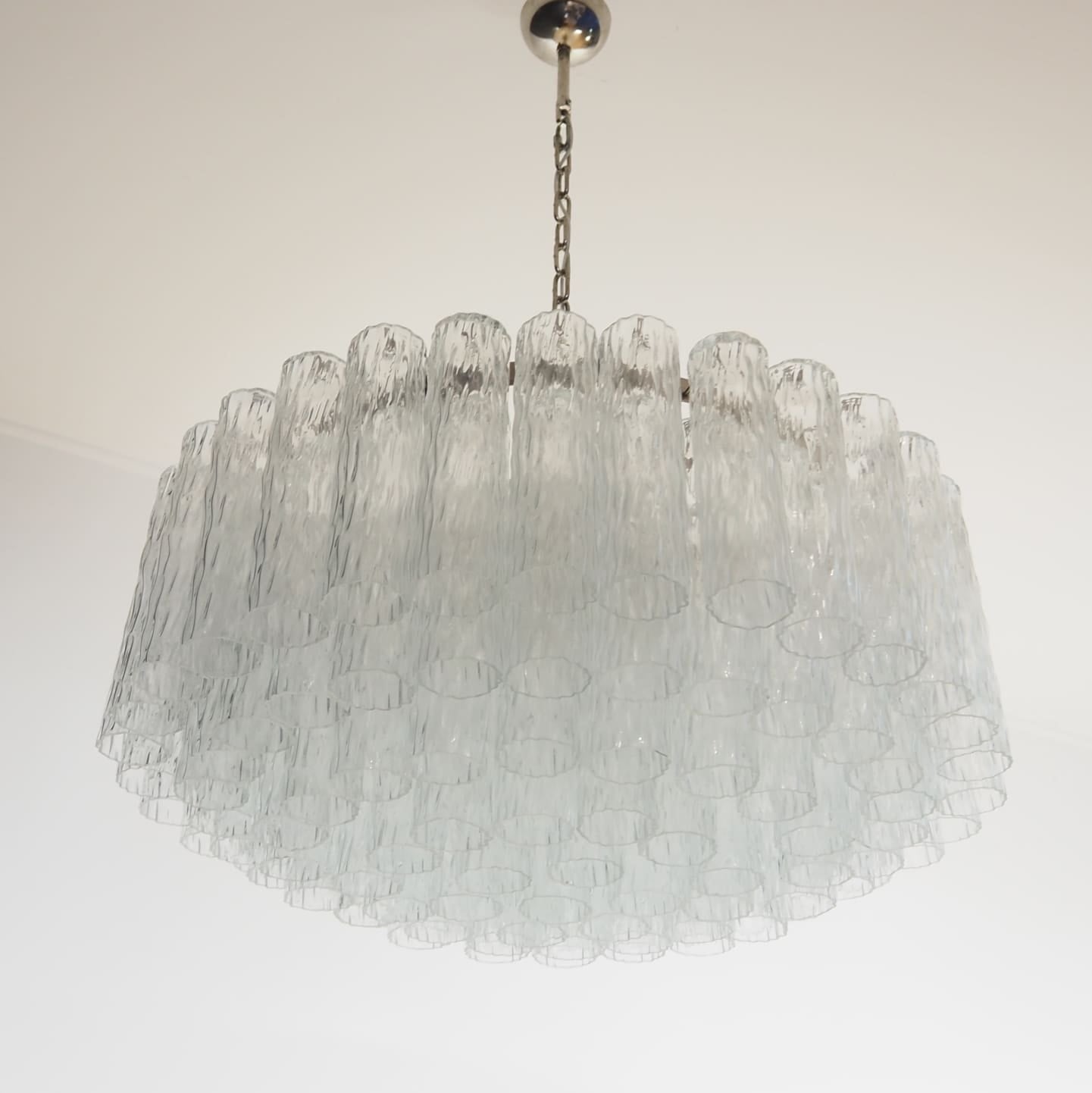 Tronchi Murano Glass Chandelier – 101 Tuber – Transparent