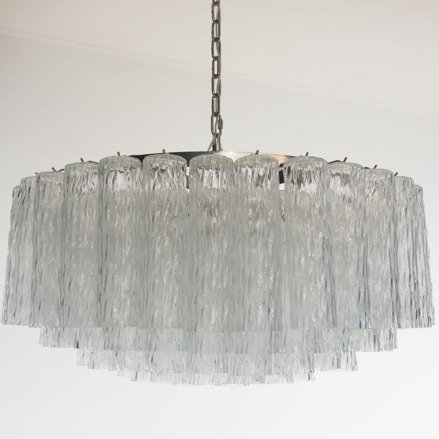 Tronchi Murano Glass Chandelier – 101 Tuber – Transparent