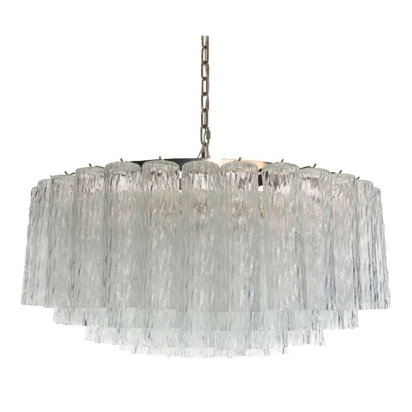 Tronchi Murano Glass Chandelier – 101 Tuber – Transparent