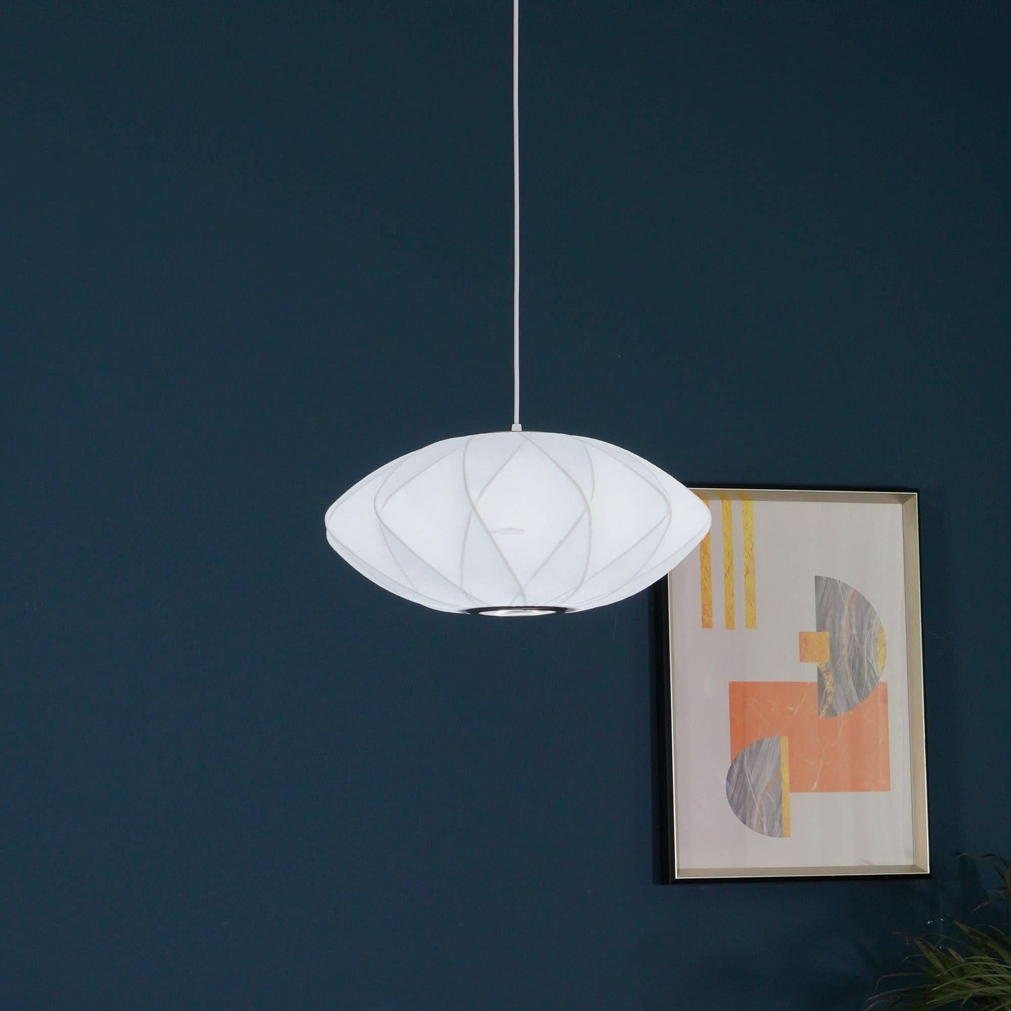 Bubble Pendant Light with Artificial Silk Lampshade - Luxehomezone