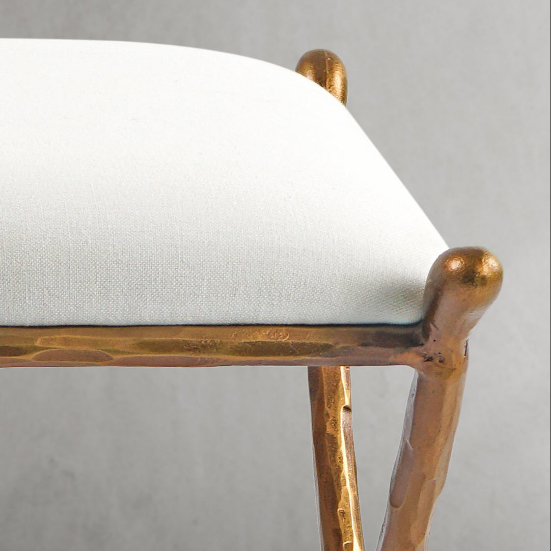 Thaddeus Horn Fabric Base Stool