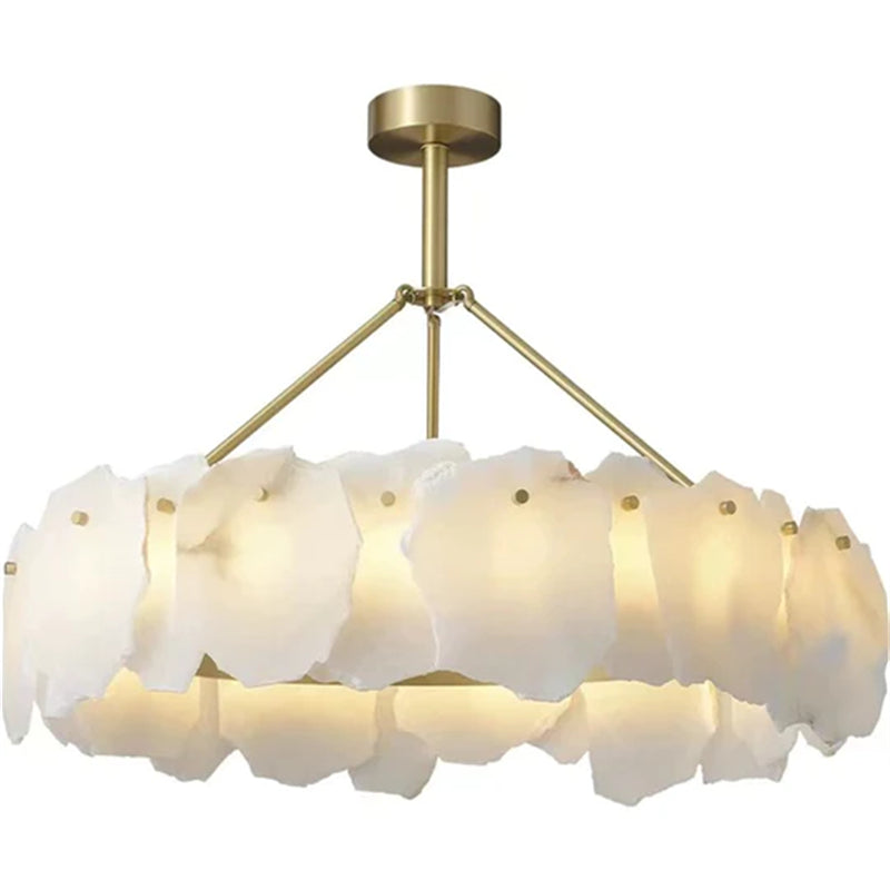Talan Alabaster Round Chandelier