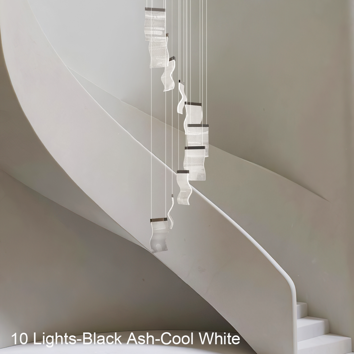 Helia Luxury Modern Staircase Chandelier - Helia-1-Luxehomezone