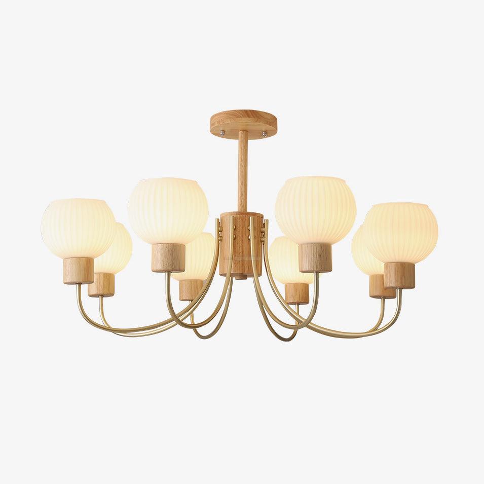 Donnelly Wooden Chandelier with6/8 heads - Luxehomezone