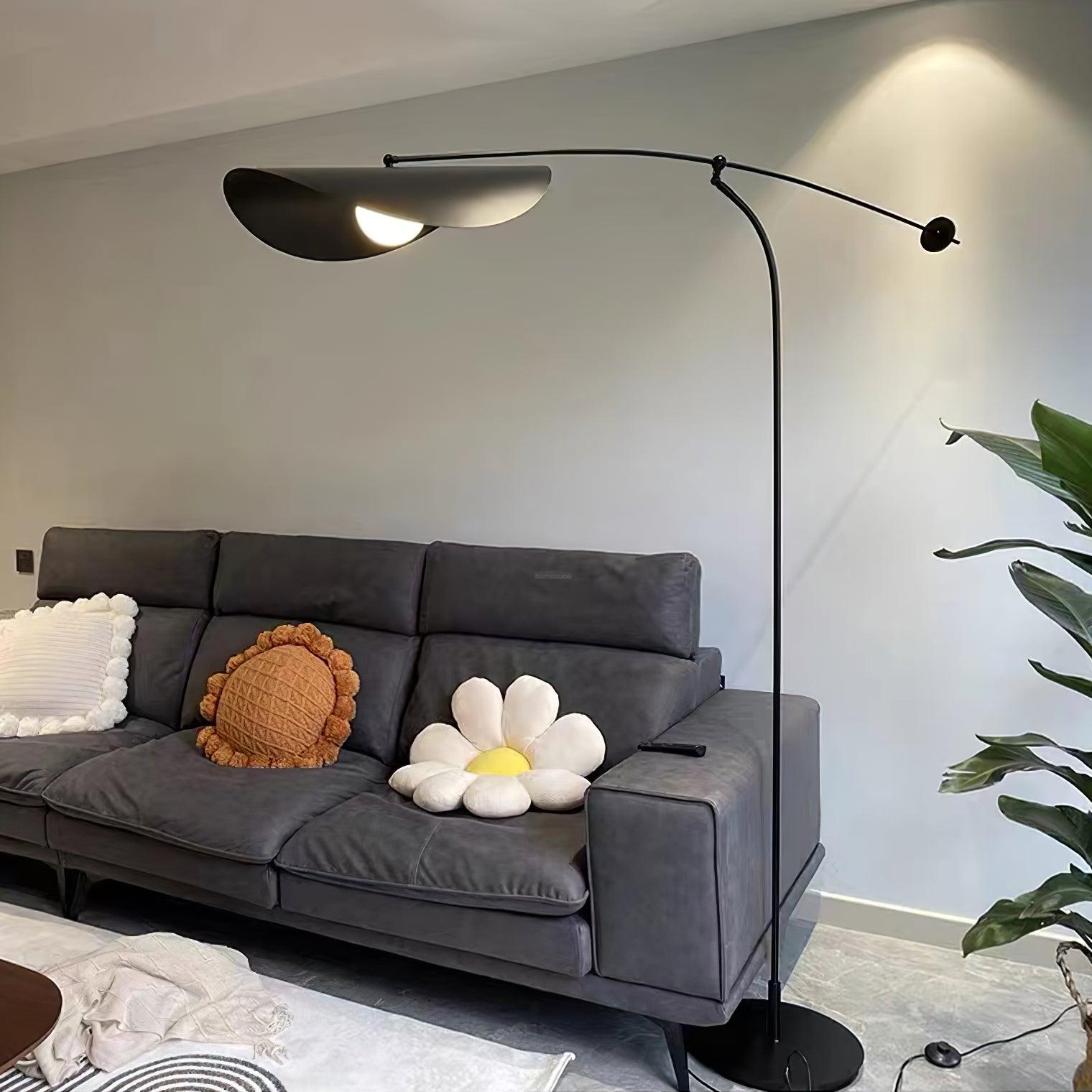 Alonso Floor Lamp  ∅ 6.6″ - Bent-1-Luxehomezone