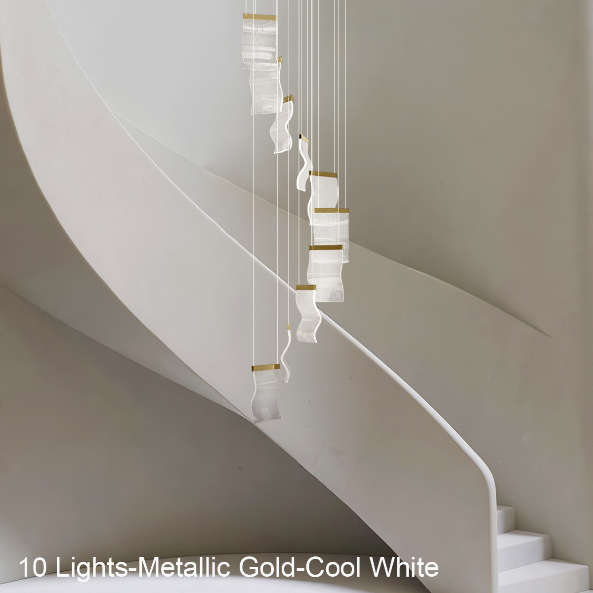 Helia Luxury Modern Staircase Chandelier - Helia-1-Luxehomezone