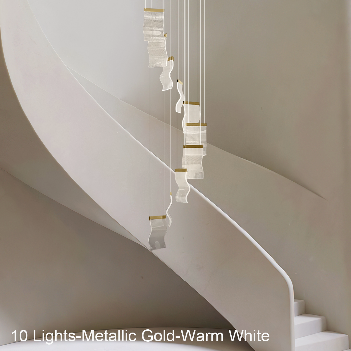 Helia Luxury Modern Staircase Chandelier - Helia-1-Luxehomezone